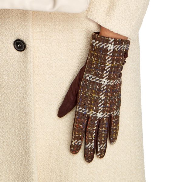 Tweed Gloves Fashion