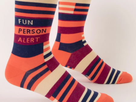 Fun Person Alert Men s Crew Socks For Discount