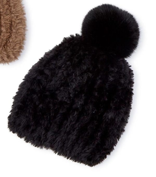 Faux Fur Pom-Pom Hat Fashion