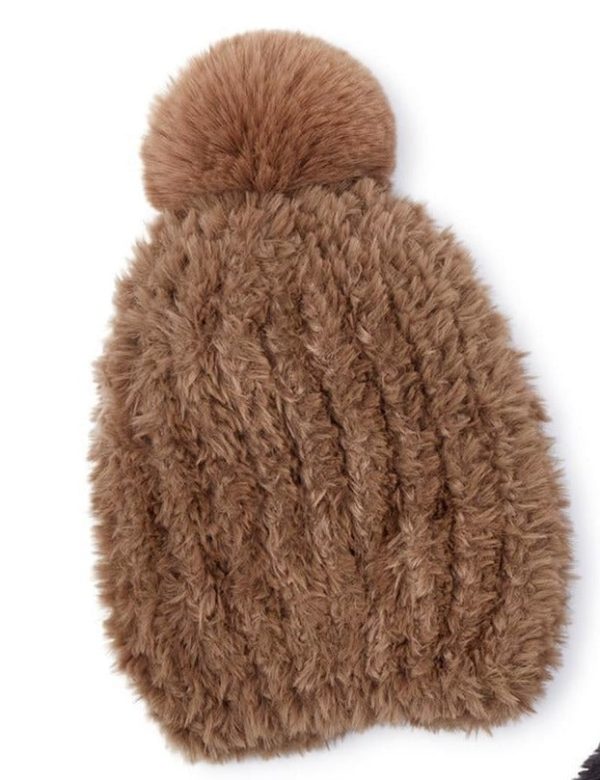 Faux Fur Pom-Pom Hat Fashion