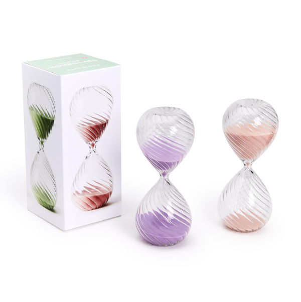 Handblown Swirled Hourglass on Sale