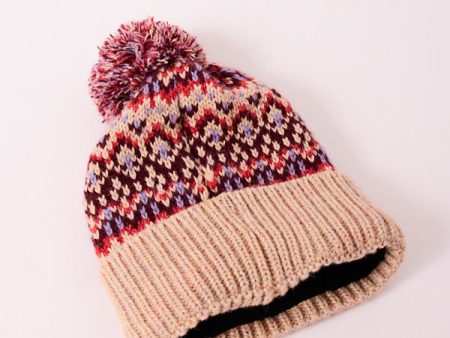 First Frost Fairisle Pom Beanie For Discount