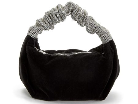 Velvet Bag with Rhinestone Handle Supply