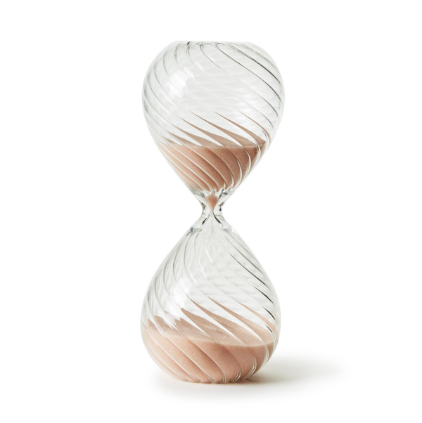 Handblown Swirled Hourglass on Sale