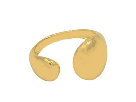 Abstract Adjustable Gold Ring on Sale