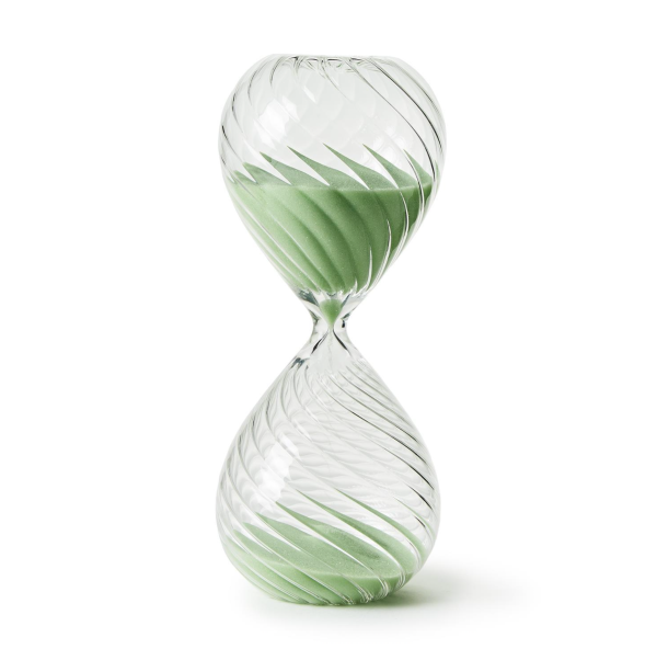 Handblown Swirled Hourglass on Sale