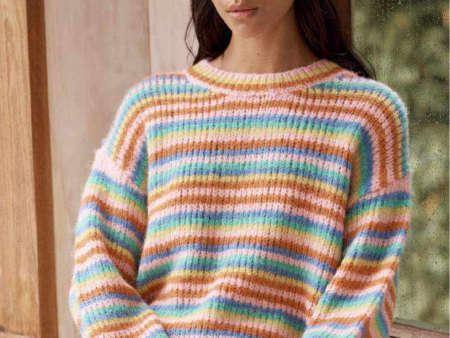 Ella Rainbow Stripe Sweater Online