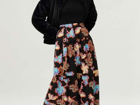 Bianca Floral Midi Skirt Supply