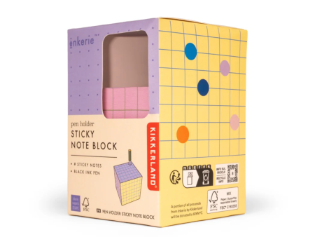 Sticky Note Block Pen Holder on Sale