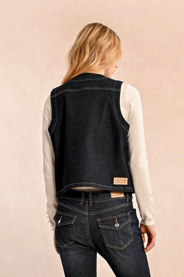 Sawyer Denim Vest Hot on Sale