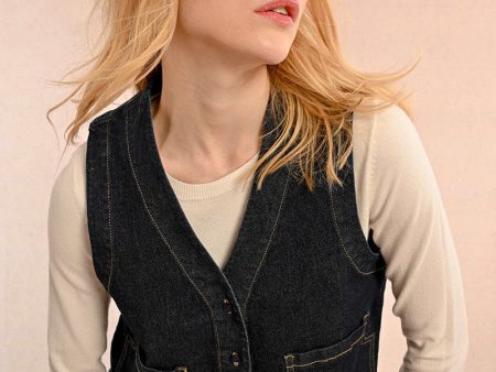 Sawyer Denim Vest Hot on Sale