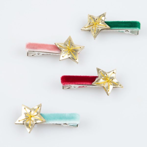 Gold Star Hair Clips For Discount